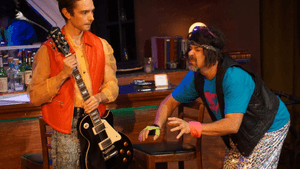 Andy (Trevor William Fayle) and Paul (Eric Cover) have a heartfelt discussion about a very special guitar. (Photo by Kory Aversa)