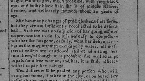 A May 24, 1796, 'Pennsylvania Gazette' ad seeking the return of Oney Judge. (Photo via Creative Commons/Wikimedia)