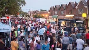 Following the crowd at a former Night Market in West Oak Lane. Image courtesy of The Food Trust.