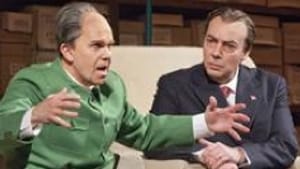 Robert Brubaker as Mao, James Maddelena as Nixon: A scrapbook of fading snapshots. (Photo: Ken Howard.)