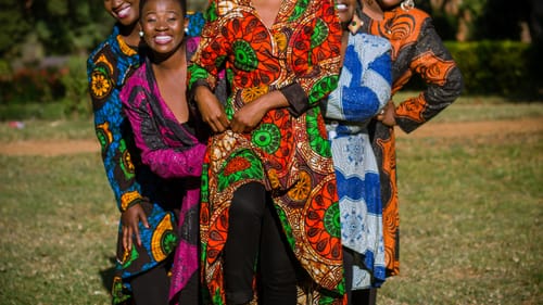 Nobuntu, the show's Zimbabwean opening band, also provides a transporting feeling to the festivities. (Photo by Tswarelo Mothobe.)
