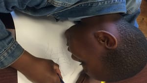 A student at MAAG's 2016 Community of Pride Mural Project. (Image courtesy of MAAG.)