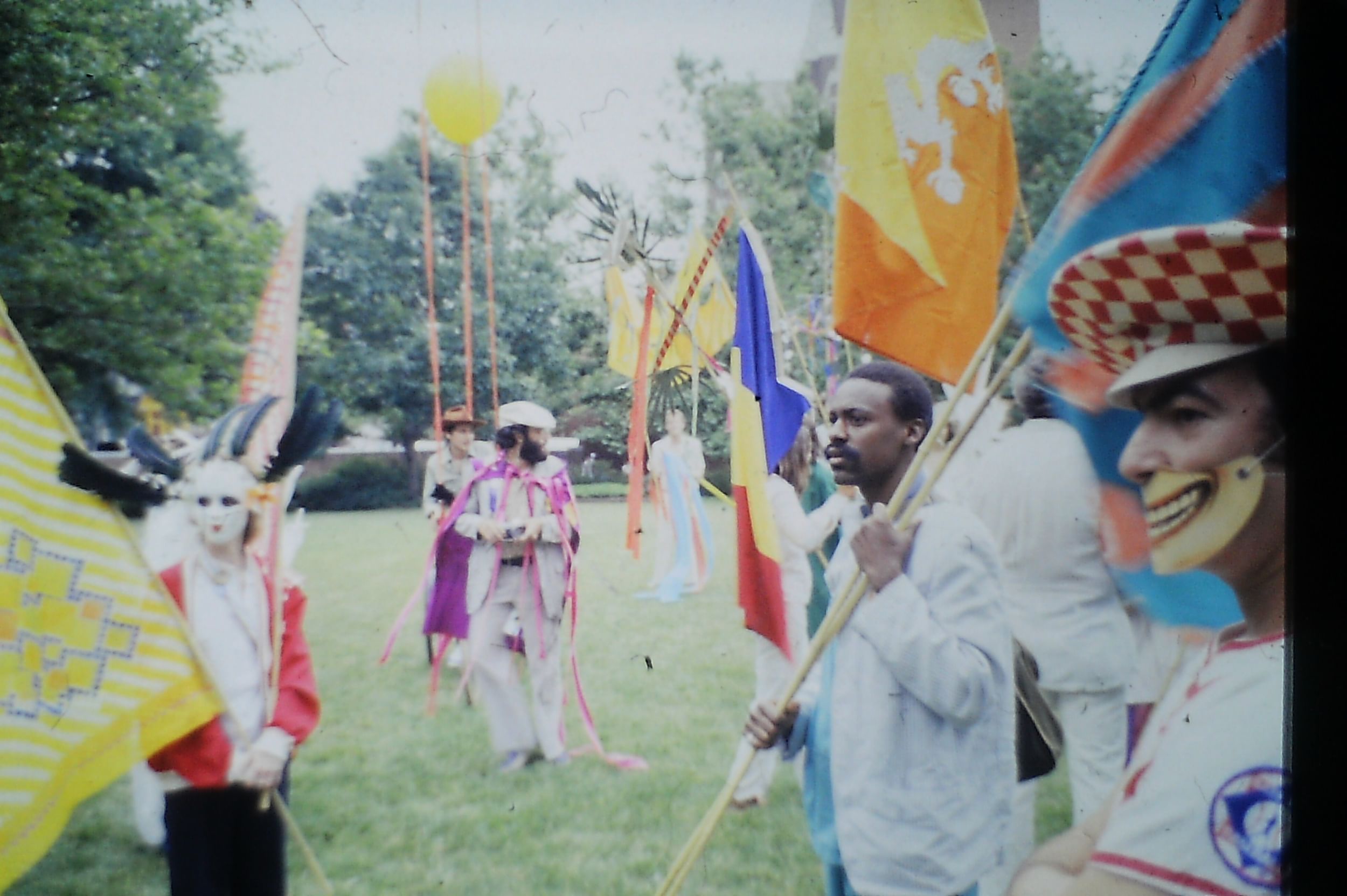 Members of the original Old City Arts coalition march in 1978. (Photo by John LeFont.)