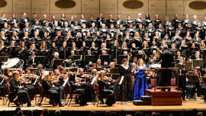 Verdi’s ‘Requiem’ gave the Opera Philadelphia musicians pride of place alongside the singers. (Image courtesy of Opera Philadelphia.)