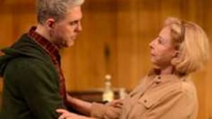 Ian Lithgow (left), Michael Learned: Anger, but power too.