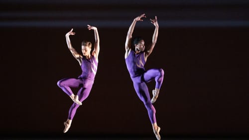 Albert Gordon and Jermel Johnson in ‘Trigger Touch Fade,’ an engaging premiere. (Photo by Alexander Iziliaev.)