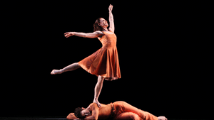 Eran Bugge and Robert Kleinedorst in 'Esplanade.' (Photo by Paul B. Goode.)