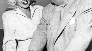 Peggy Lee and Paul Whiteman on his radio show in 1947.