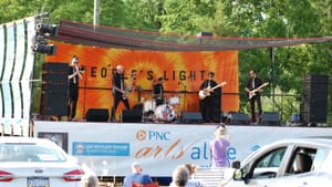 A drive-in summer concert, part of a new series at People’s Light, observes COVID safety guidelines. (Photo by Charles T. Brastow.)