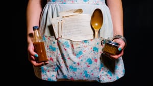 Portrait of culinary artist Kristin Schwab, one of 12 cooks who share food and stories with guests during communal lunches in the Perelman Café. (Photo courtesy of Rashid Zakat and creative director Shanti Myers.)