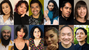 Collage of 12 headshots of Asian people of different ages, genders, and ethnicities.