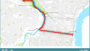 The planned Philly Free Streets 2016 route, via PhillyFreeStreets.com.