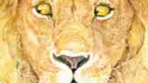 Pinkney's lion: Slight hint of trepidation.