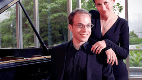 Polonsky and Weiss: Four hands, one piano, all good. (Photo courtesy of the Philadelphia Chamber Music Society)