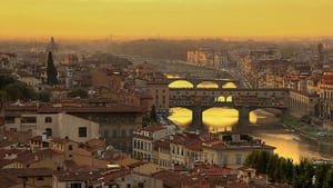 Il Ponte Vecchio at sunset