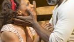 McDonald (left) with Norm Lewis: An operatic performer in a made-for-Broadway show.