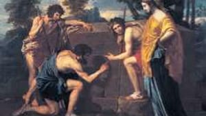 Poussin's 'Arcadian Shepherds': In the book, but not the show.
