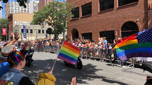 What can you do if parades aren’t for you? Philly’s 2019 Pride Parade. (Photo by Carrie Borgenicht.)