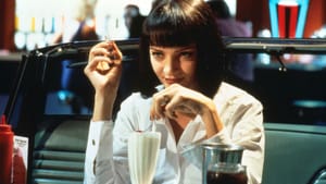 She’ll have the Martin and Lewis: Uma Thurman in ‘Pulp Fiction.’ (Image courtesy of IMDb and the Philadelphia Film Society.)