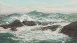 Purves-Smith's 'Surf at Gulf Cove #1': Wringing emotion from water and stones.