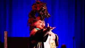 Mezzo-soprano Stephanie Blythe won the night by bringing out the best elements of drag. (Photo courtesy of Opera Philadelphia.)