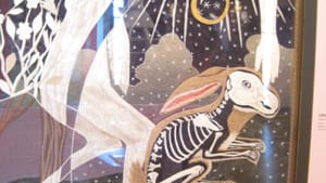Detail from Antieau's 'Albino': Bones just like our own.