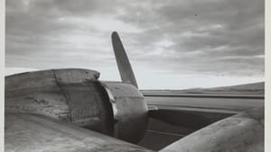 Ralston Crawford’s 1945 ‘Plane Propeller on Tarmac. (Courtesy of the Vilcek Collection.)