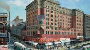 Reading Terminal, c. 1950: OK by day, but by night....