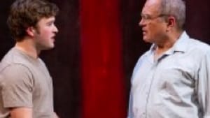 Rowe as Rothko (right) with Haley Joel Osment as Ken: Missed opportunities. (Photo: Mark Garvin.)