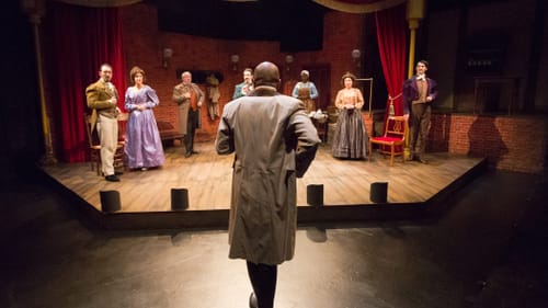 Forrest McClendon's Ira Aldridge surprises the cast of 'Othello.' (Photo by Mark Garvin.)