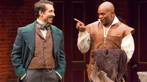 L to R: Damon Bonetti and Forrest McClendon as 'Othello' producer Pierre and Aldridge. (Photo by Mark Garvin)