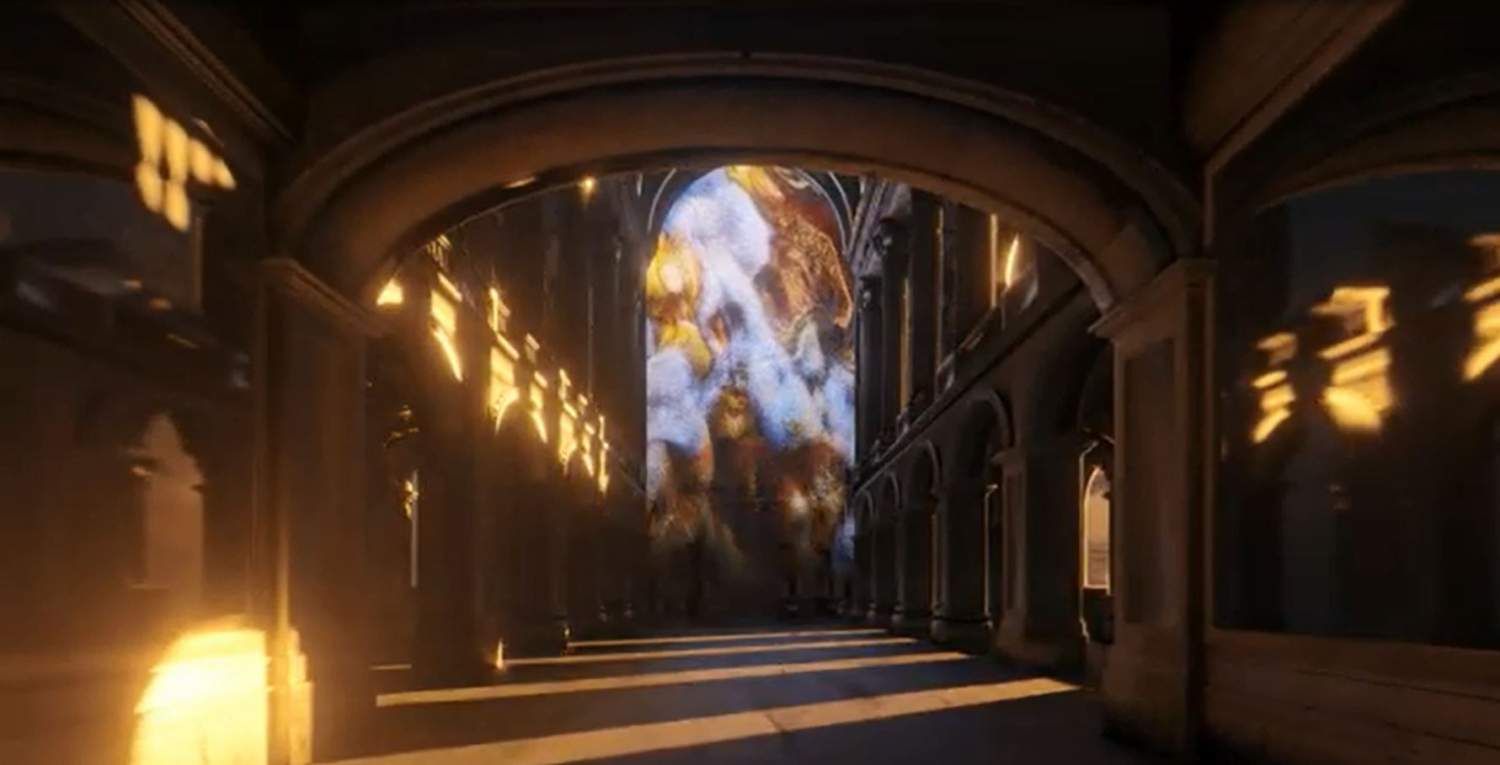 Artist Rejik Anadol’s digital creation accompanied the orchestra’s rendition of Beethoven’s 7th. (Image courtesy of the Philadelphia Orchestra.)