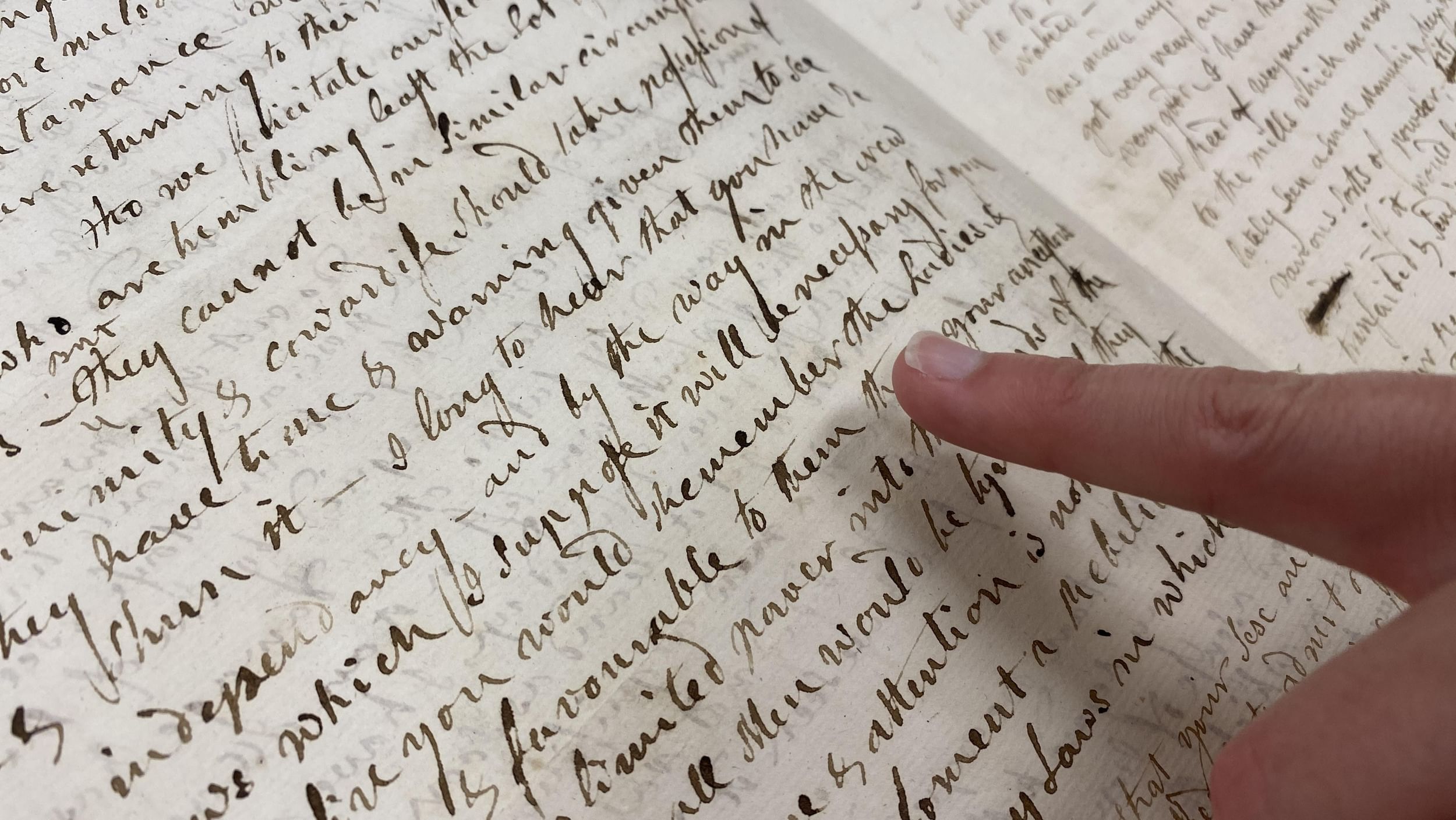 She really said it: Abigail Adams’s “Remember the Ladies” letter is on loan from the Massachusetts Historical Society. (Photo courtesy of the Museum of the American Revolution.)