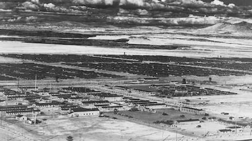 An aerial view of the camp's massive, spartan facilities. (Photo via Facebook.)