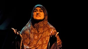 Rohina Malik performs “Unveiled.” (photo by Sadaf Syed)