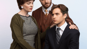 Family portrait, L to R: Kirsten Quinn's Ingrid Rose, Ian Agnew's George Rose, and Tyler Brennan's Paul Rose. (Photos by Mark Garvin.)