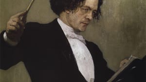 Portrait of Anton Rubinstein by Ilya Repin.