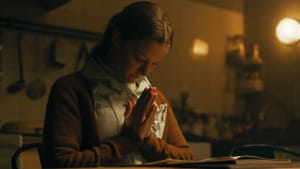 The loneliest girl in the world? Morfydd Clark in ‘Saint Maud.’ (Image courtesy of A24.)