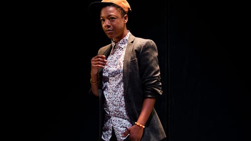 Samira Wiley gives delightful swagger to Pretty Mbane. (Photo by Sarah Sutton.)