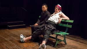 Billy Bustamante and Jake Blouch meet on a New York City park bench in 'See What I Wanna See.' (Photo courtesy of 11th Hour Theatre Company)