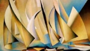 Sheeler's 'Yachts and Yachting' (1921): Screaming modernity.