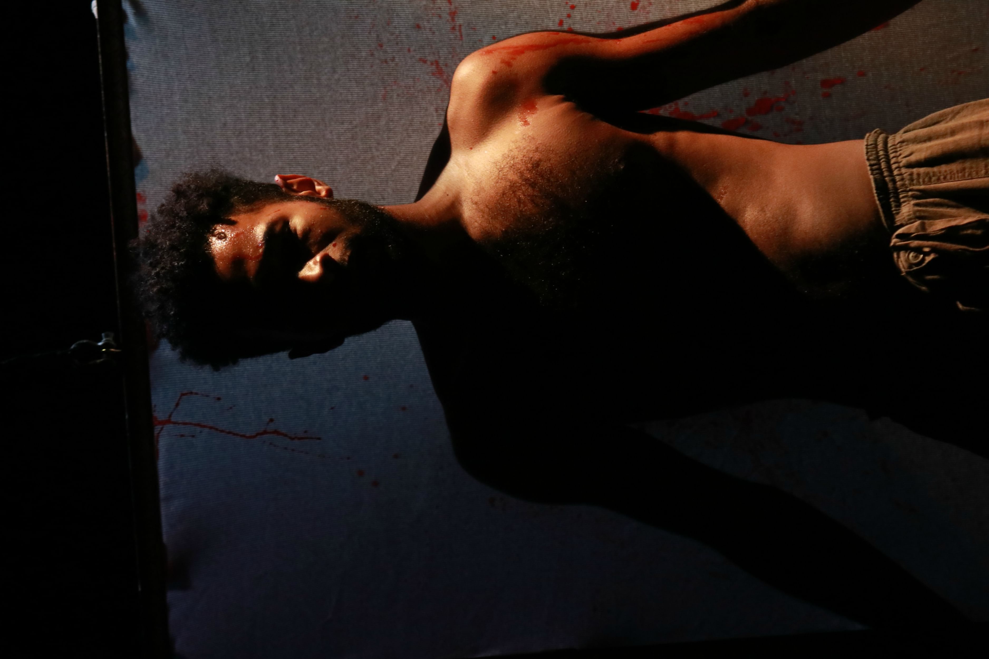 Jordan Dobson plays a painter who has trouble finding his words. (Photo by Luke Carpenter.)