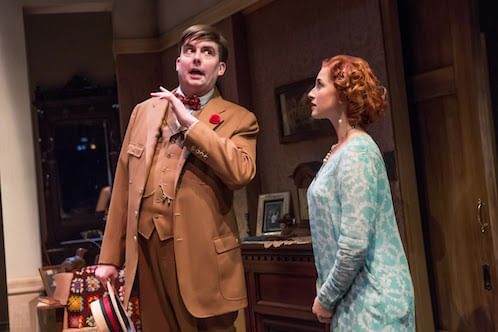 Emma Orelove's Amy watches as Ian Gould's Aubrey shows off. (Photo by Jeremy Daniel)