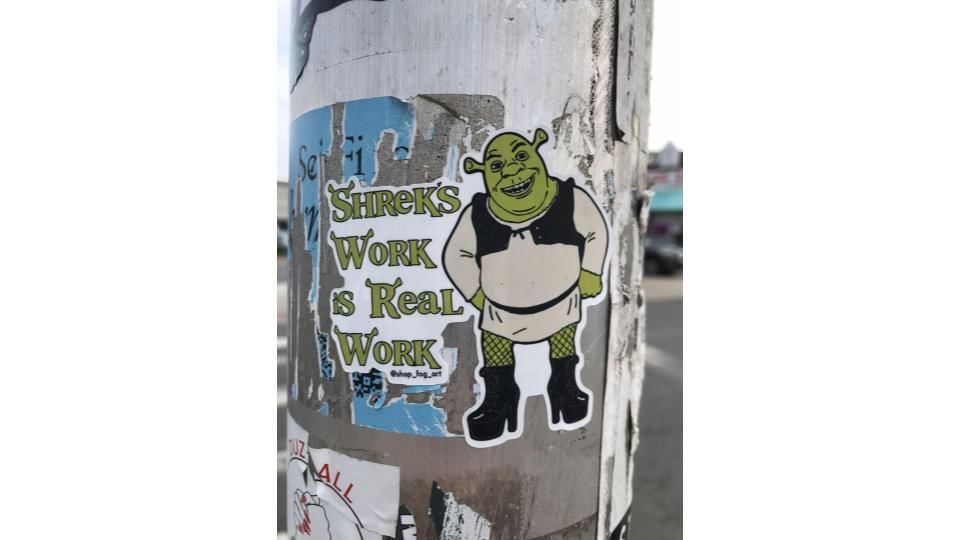 Shreks work slide