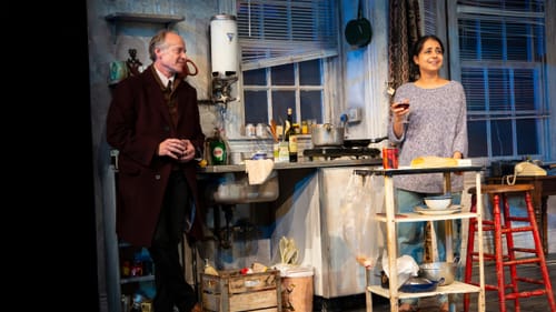 Can we get that recipe? Greg Wood and Mahira Kakkar in ‘Skylight.’ (Photo by T. Charles Erickson.)