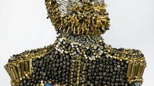 Uribe's 'The General,' constructed entirely from spent bullet casings. (Photo courtesy of OJCAC.)