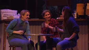 L to R: Kimberly Suskind, Gerri Weagraff, and Maggie Griffin-Smith share a cup of joe and a slice of life. (Photo by Brian Morris.)