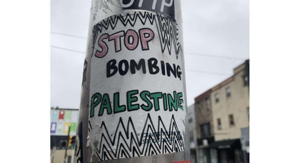 Stop bombing palestine slide