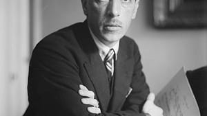 Stravinsky with marimbas? Says who? (Igor Stravinsky, ca. 1920s-30s, via Wikimedia Commons.)