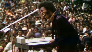 The premiere of a Questlove jawn: Sly Stone in ‘Summer of Soul.’ (Image courtesy of Searchlight/Hulu.)